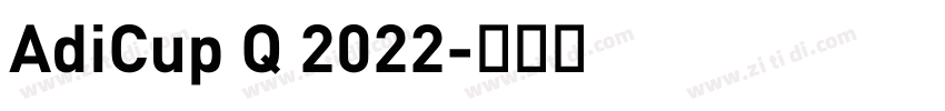 AdiCup Q 2022字体转换